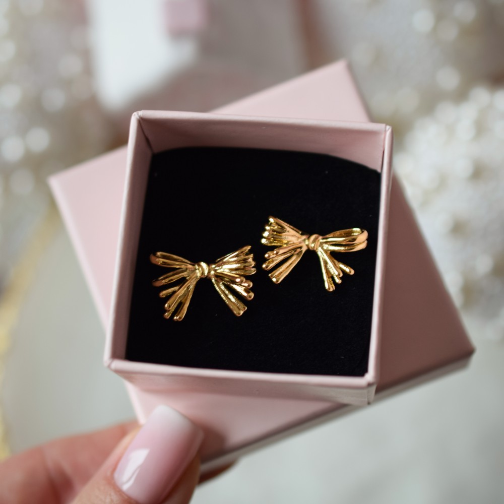 Kolczyki Gold Bow