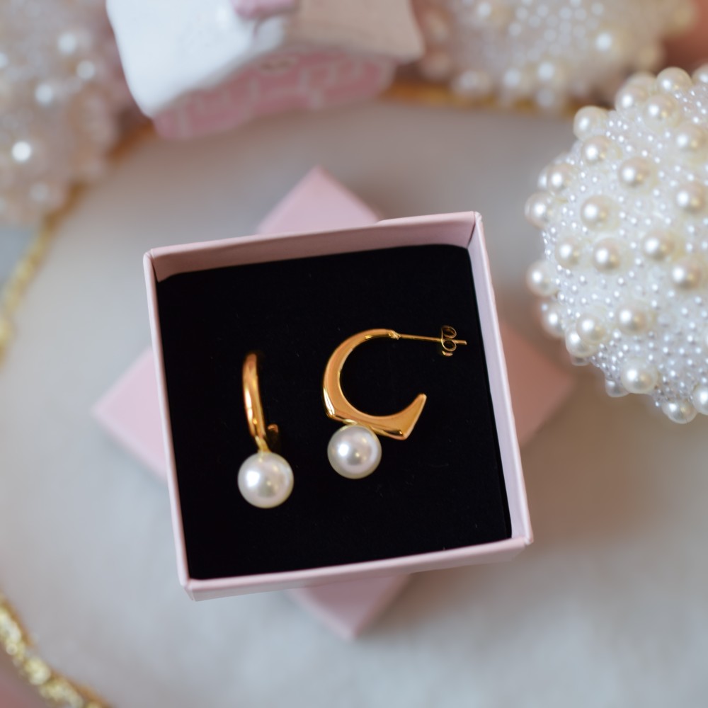 Kolczyki Vintage Pearl
