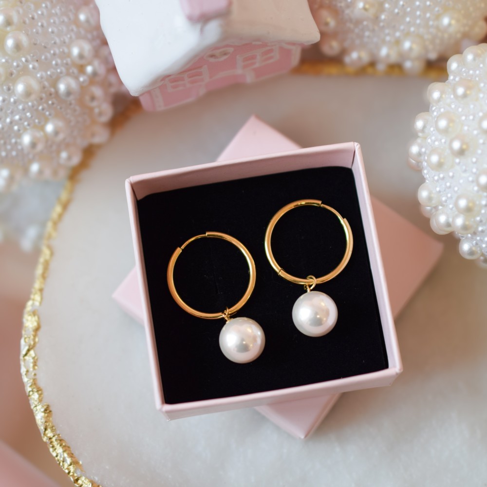 Kolczyki Gold & Pearl