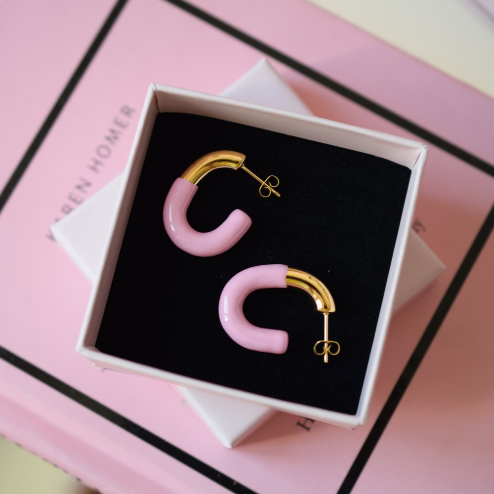 Kolczyki Spring Pink