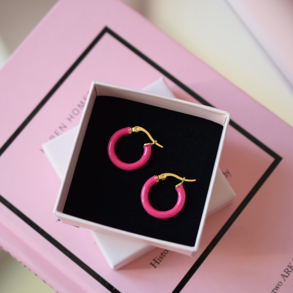 Kolczyki Classy Pink