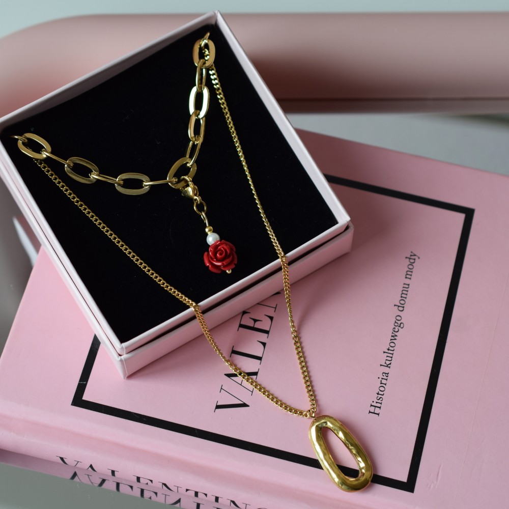 Naszyjnik Double Rose