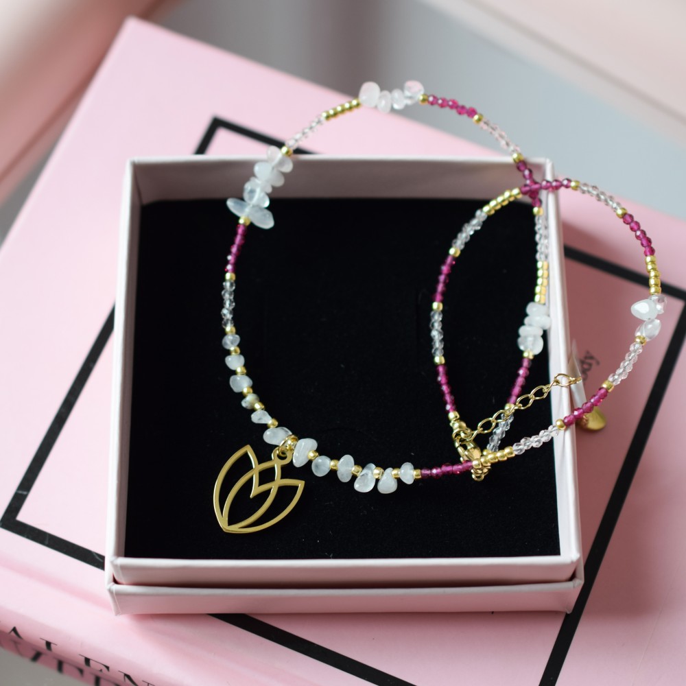 Naszyjnik Croco Crystal Rose