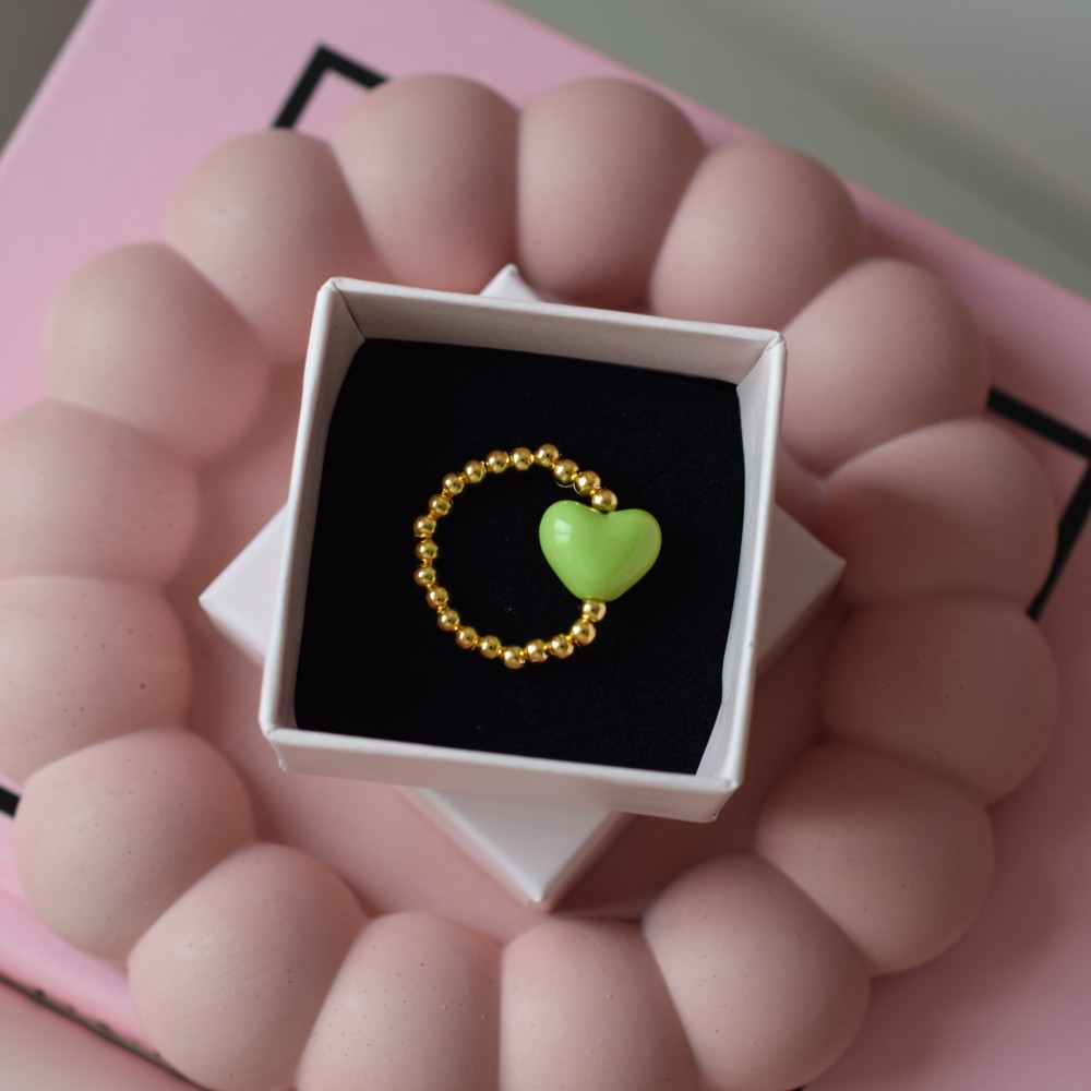 Pierścionek Pastel Green