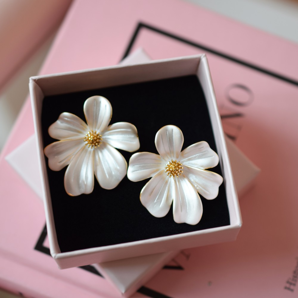 Kolczyki Pearly Flower 
